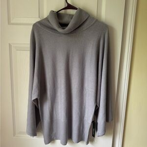 NWT - BCBGMaxAzria Cowl Neck Sweater - Purplish Grey - XL